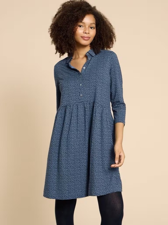 white stuff Dresses & Skirts - White Stuff Everly Heart Print Shirt Dress